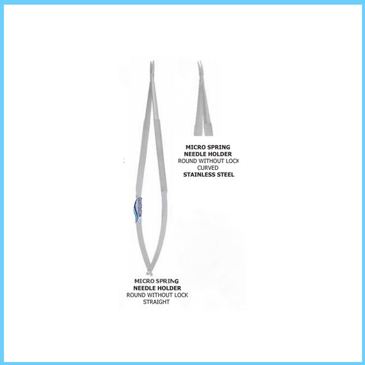 MEDIGUARD MICRO SPRING NEEDLE HOLDER ROUND WITHOUT LOOK