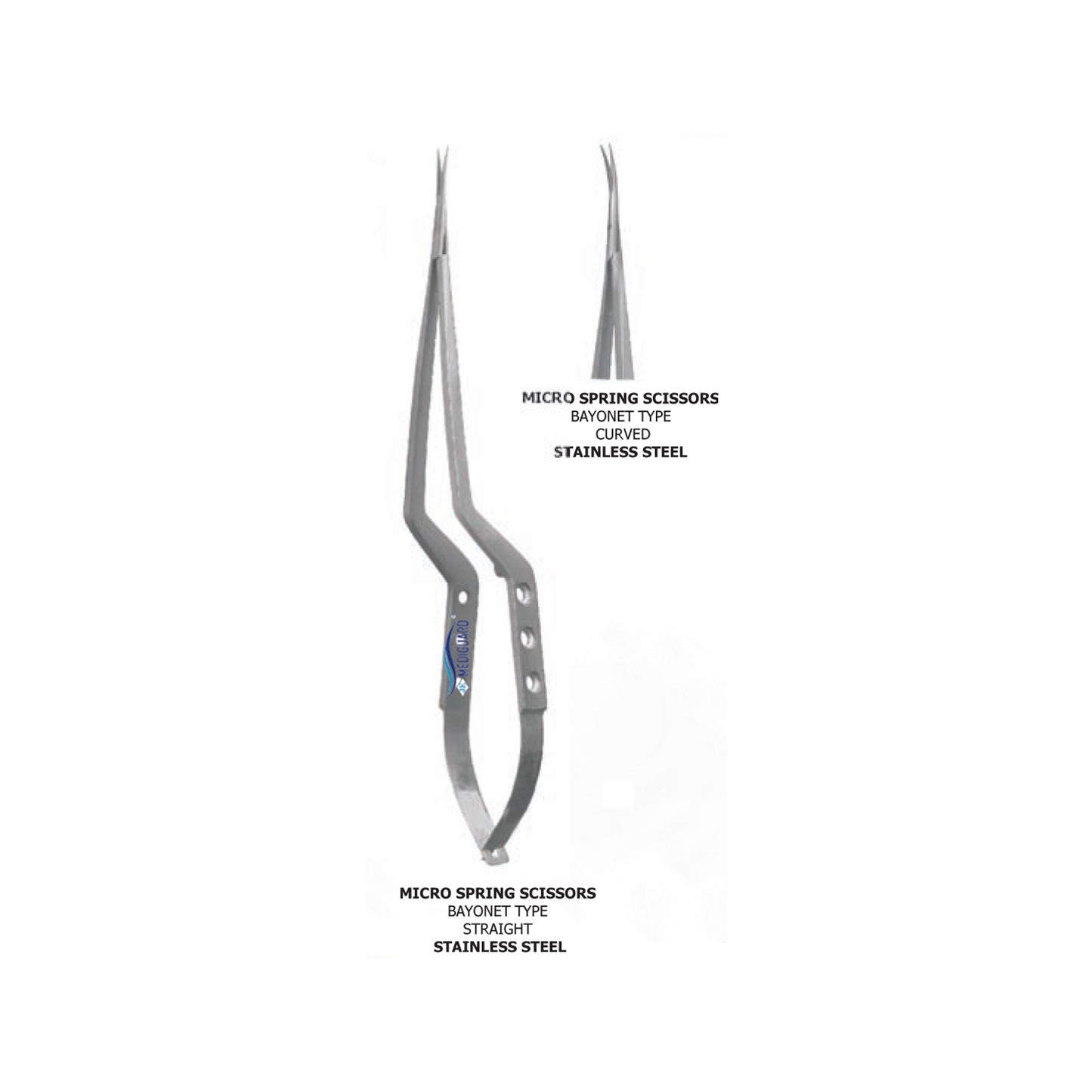 MEDIGUARD MICRO SPRING SCISSORS BAYONET