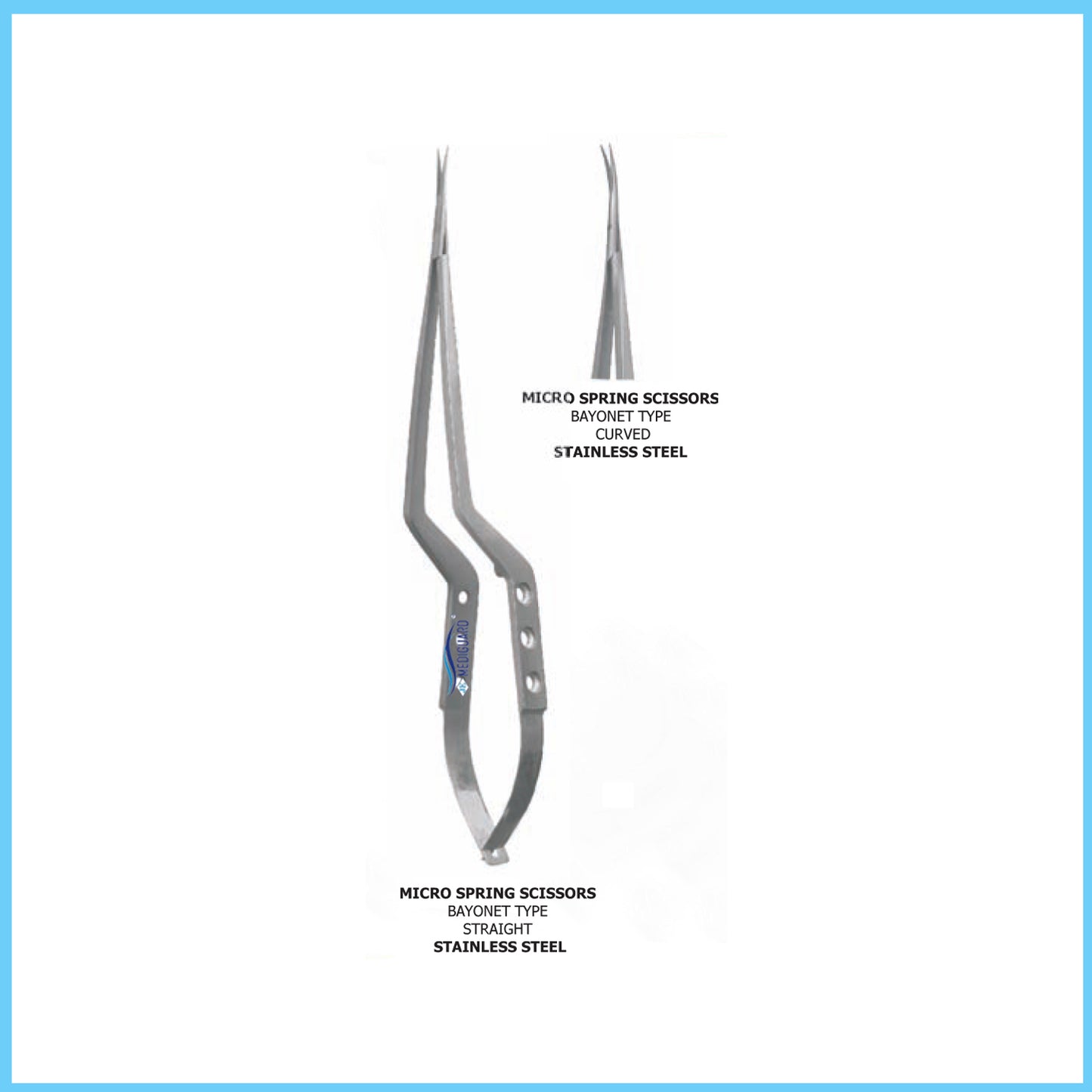 MEDIGUARD MICRO SPRING SCISSORS BAYONET