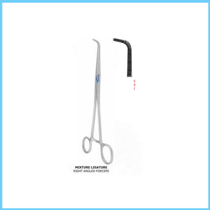 MEDIGUARD MIXTURE LIGATURE RIGHT ANGLED FORCEPS