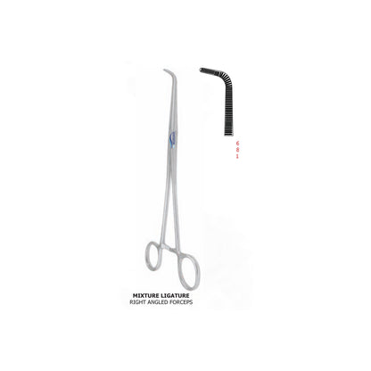 MEDIGUARD MIXTURE LIGATURE RIGHT ANGLED FORCEPS