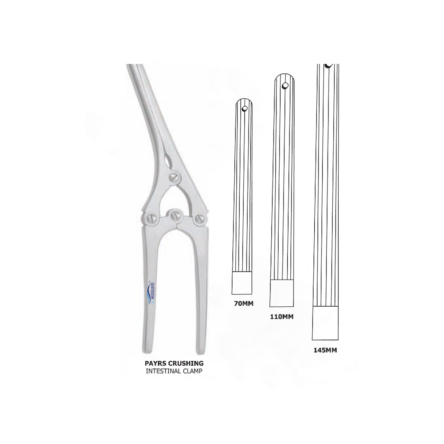 MEDIGUARD PAYRS CRUSHING INTESTINAL CLAMP