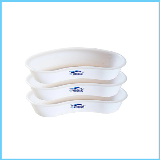 MEDIGUARD Plastic Kidney Tray 10", Pack of 3
