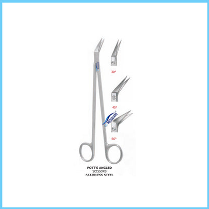 MEDIGUARD POTT'S ANGLED SCISSORS SS