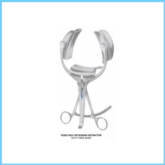 MEDIGUARD POZZI SELF RETAINING RETRACTOR WITH THREE BLADE