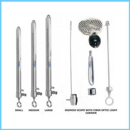 MEDIGUARD SIGMOID SCOPE WITH FIBER OPTIC LIGHT CARRIER