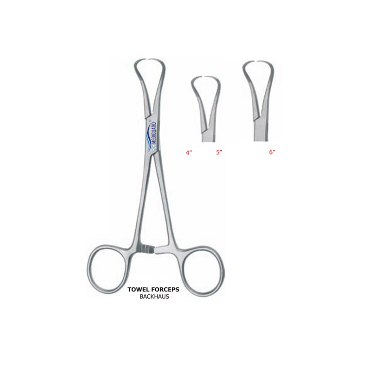 MEDIGUARD TOWEL FORCEPS BACKHAUS