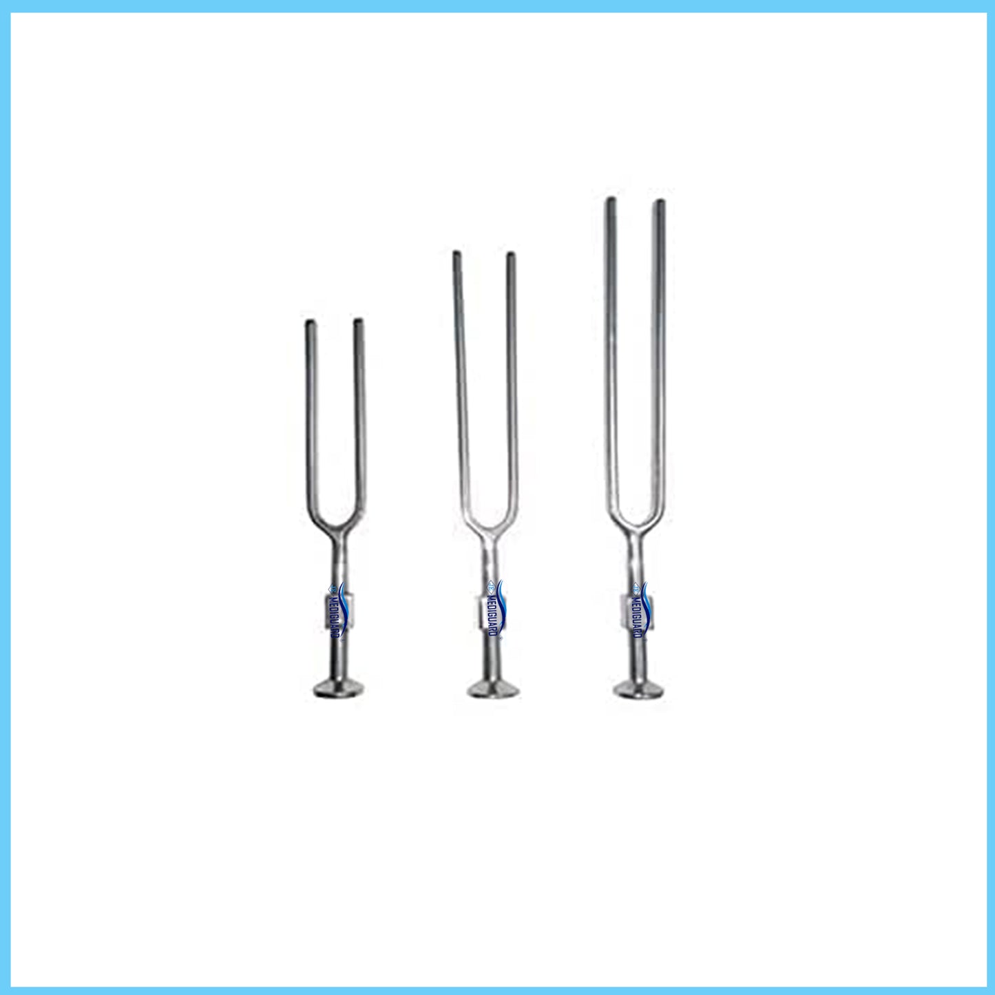 MEDIGUARD Tuning Fork Set (128Hz, 256Hz and 512Hz)
