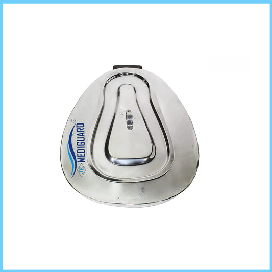 MEDIGUARD Female Stainless Steel Bed pan with Lid