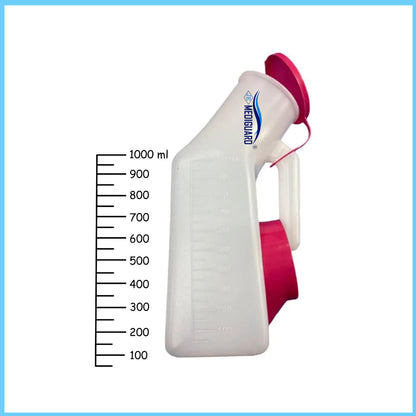 MEDIGUARD Unisex Polypropylene Autoclavable Urinal (1000 ml) (Pack of 2)