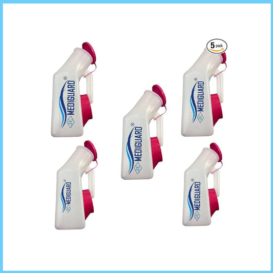 MEDIGUARD Unisex Polypropylene Autoclavable Urinal (1000 ml) (Pack of 5)