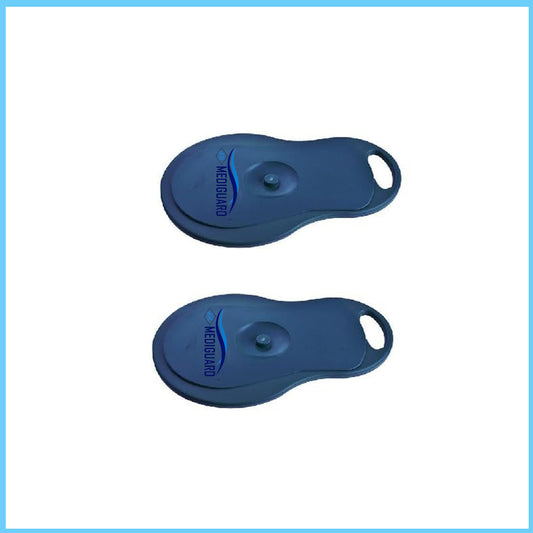 MEDIGUARD Unisex Polypropylene Bed Pan With Lid, Pack of 2, Blue